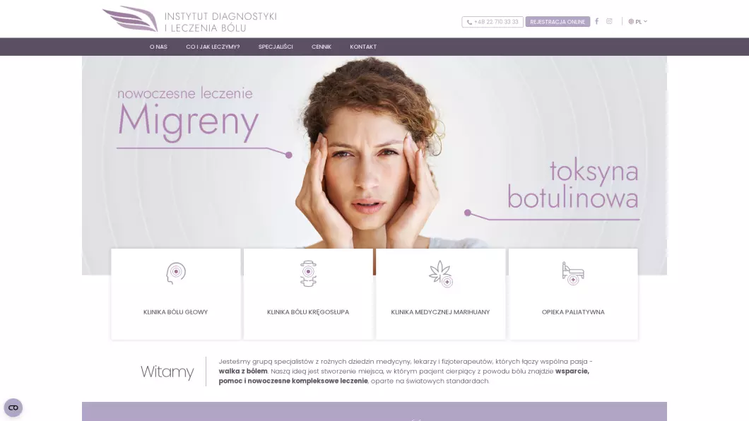 Leczenie bólu głowy | Instytut Diagnostyki i Leczenia Bólu - podgląd