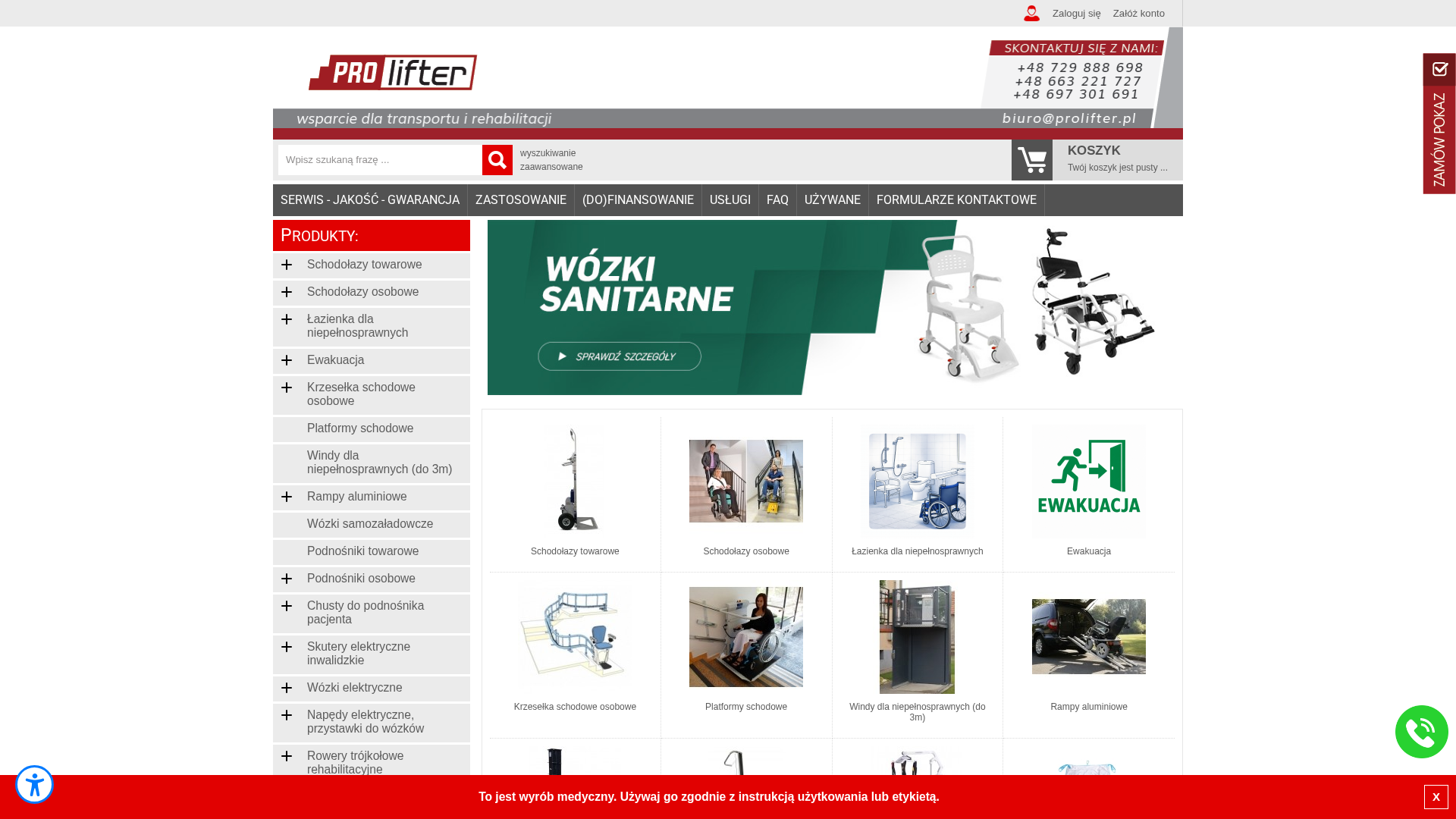 Prolifter - schodołazy i sprzęt rehabilitacyjny